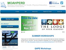 Tablet Screenshot of moahperd.org